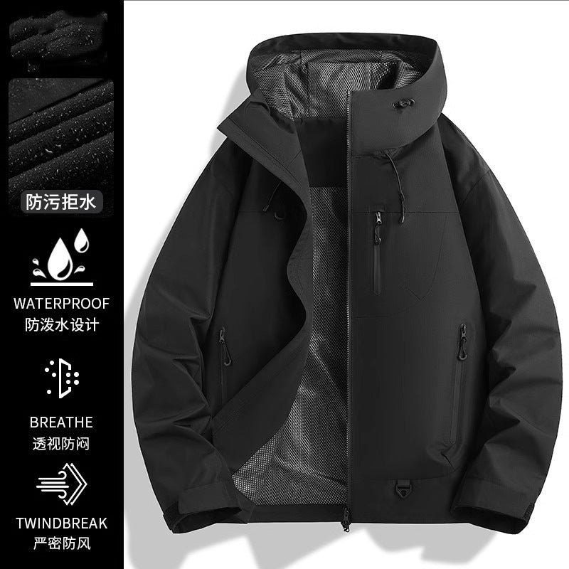 ✅ Lightweight Single-Layer Jacket for Women 25 Spring & Fall Outdoor Windproof and Waterproof Men's Travel Mountaineering Jacket Jacket