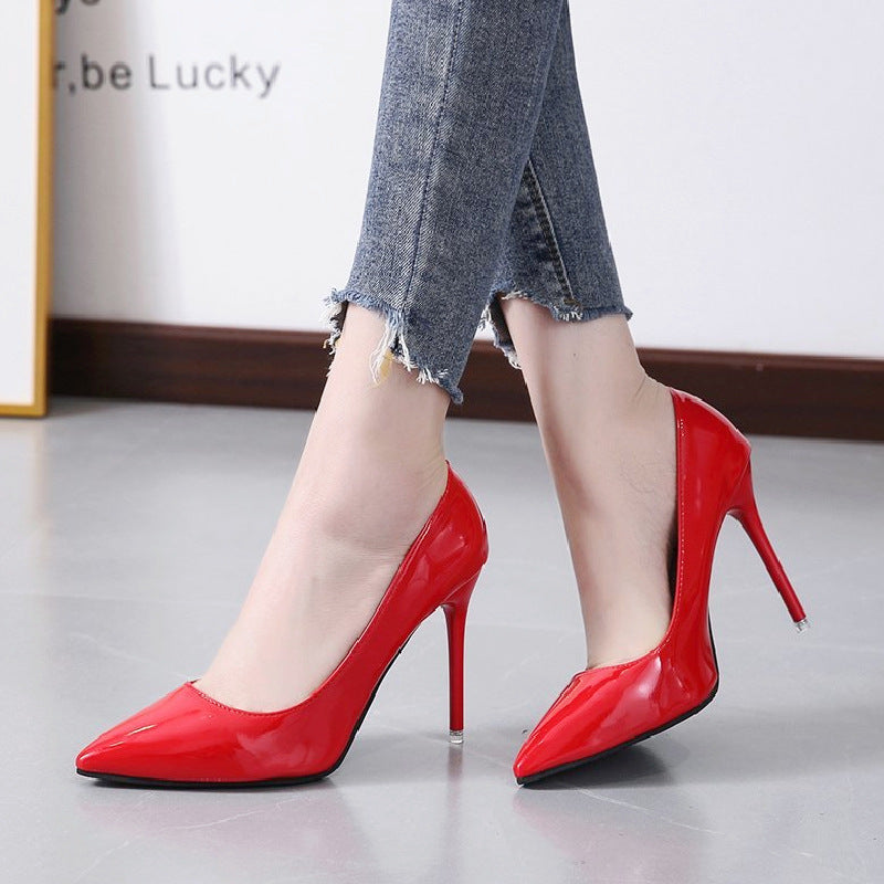 Women's High Heels Women's Large Size Flats 10.5cm High High Heels Size 35-44