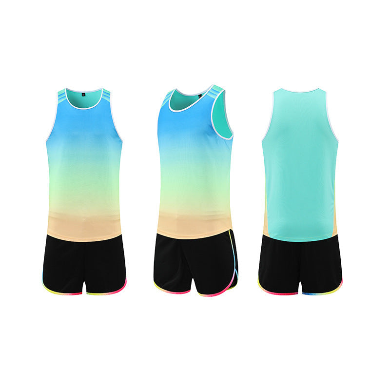 Customized Track and Field Clothing for Men and Women, Sports Students, Sprint Training Clothing, Marathon Running Suit, Vest, Sportswear, Printed Number