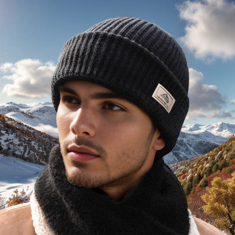 New Winter Cross-Border Hats for Men, Autumn and Winter Knitted Hats, Warm Face Protection Masks, Outdoor Woolen Hats, Cold Hats Wholesale