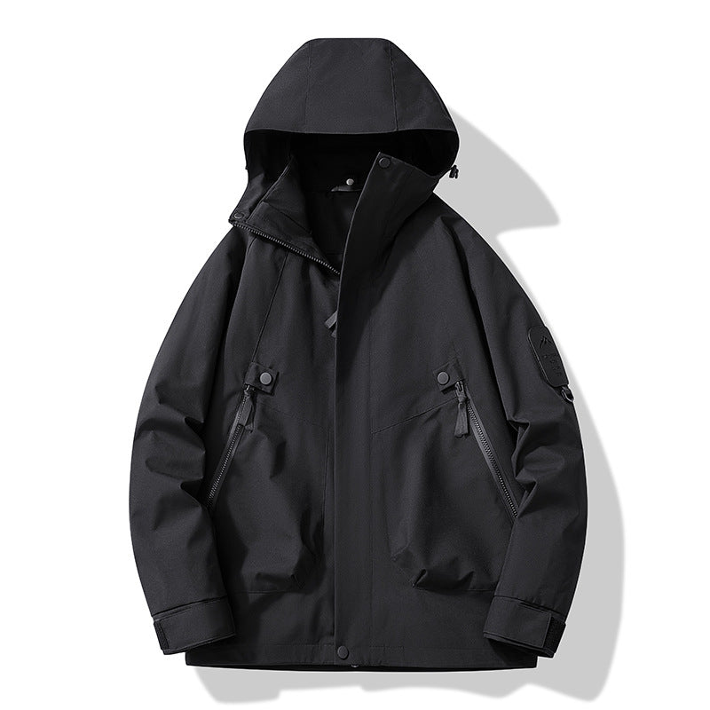 Jacket for Autumn and Winter, 25 Styles of Warm Coats, Windproof and Waterproof Outdoor Jackets, Detachable Two-Piece Set, Couple's Hiking Clothing