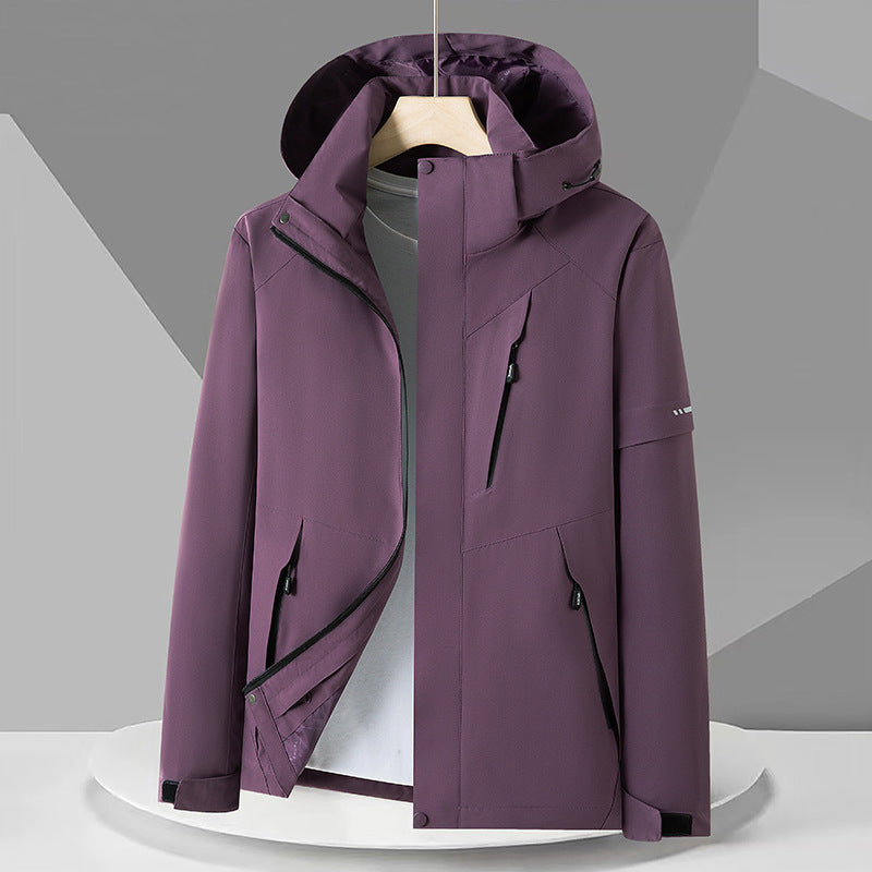 Cross-Border Spring and Autumn Jacket Casual Single-Layer Water-Repellent Outdoor Trendy Windproof Waterproof Loose Mountaineering Jacket Group Purchase