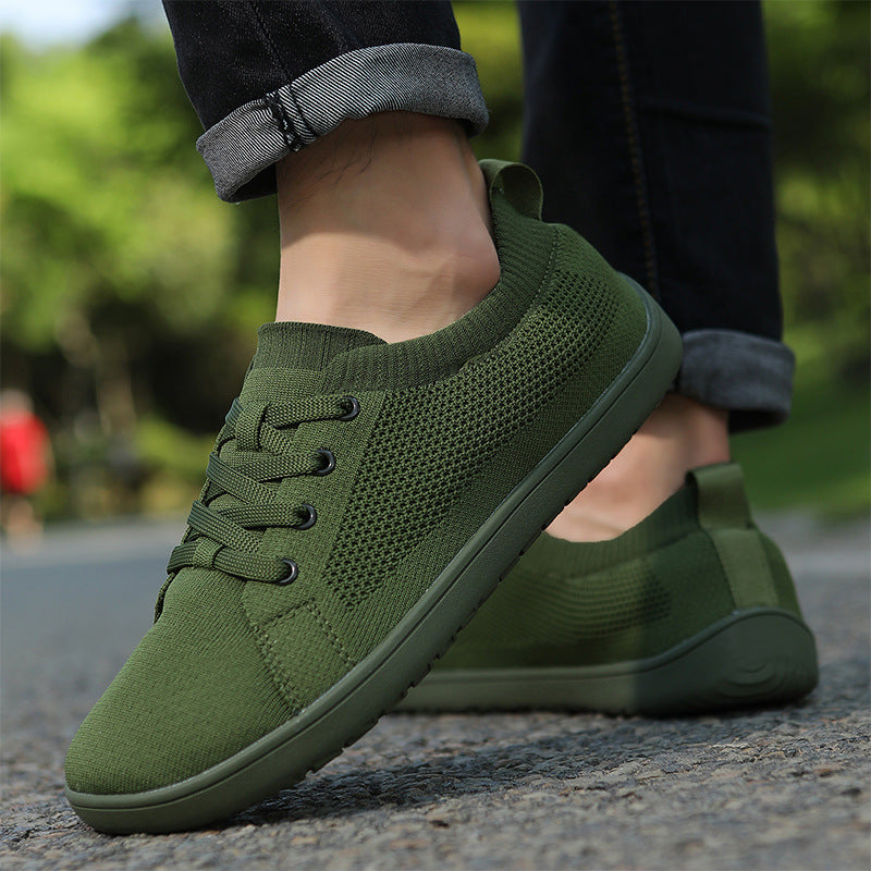 Cross-Border Large Size Men's Casual Breathable Barefoot Wide-Toe Shoes for Couples Outdoor Cycling and Running Lightweight Sports Shoes Wholesale