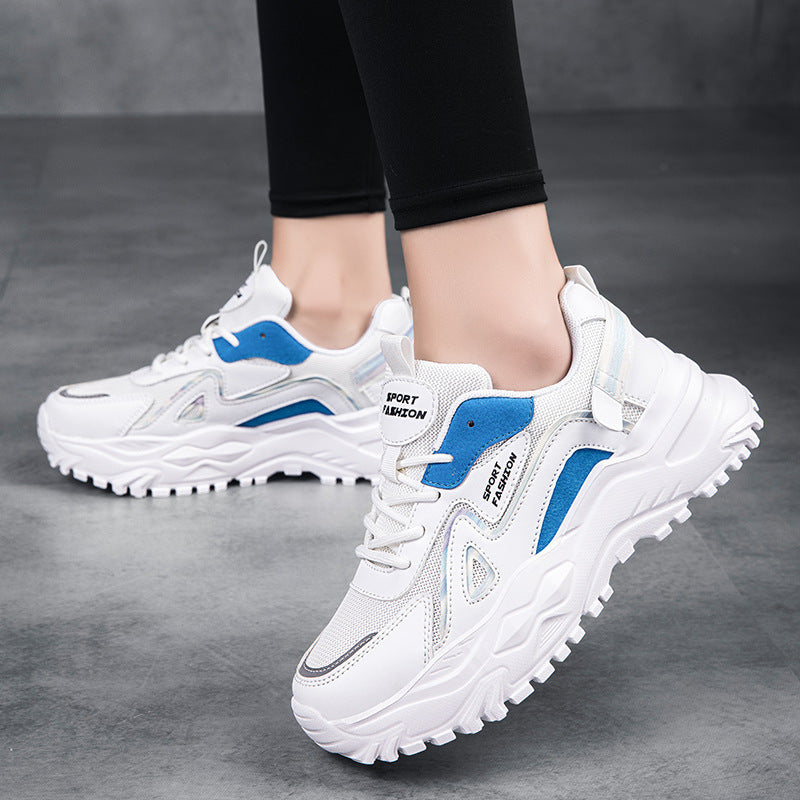 Spring and Summer New Sports Dad Shoes, Women's Casual Shoes, Low-Top Sports Shoes, Flat-Soled Platform Shoes, Lightweight Shoes