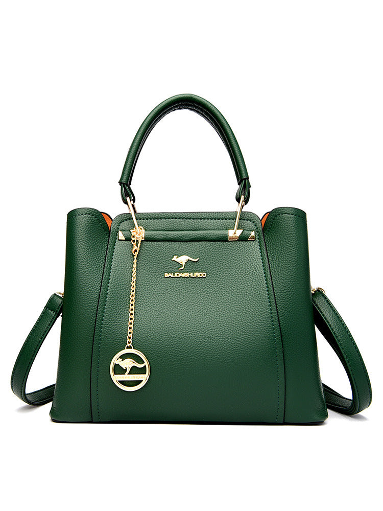 Autumn 2024 New Women's Bag Large Capacity Middle-aged Mother's Handbag Simple All-match Large Capacity Women's Shoulder Bag