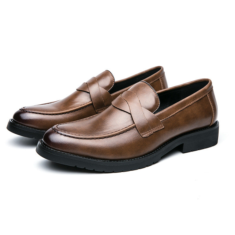 Men's Loafers Cross-border plus size Summer New Low-top Leather Shoes Fashion Men's Leg Lazy Shoes Casual Leather Shoes