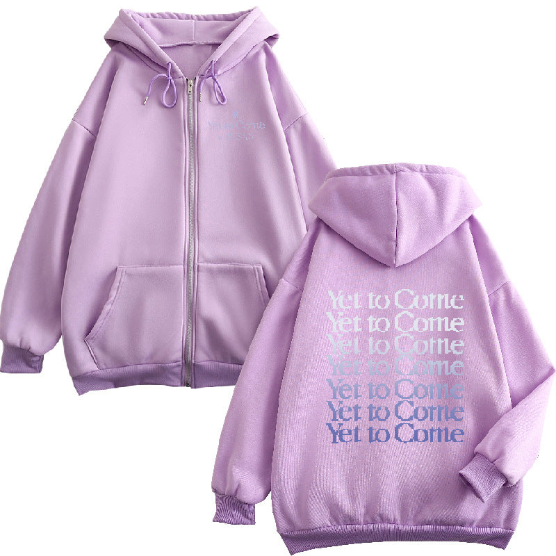 Yet To Come in BUSAN Youth League Busan Concert with Zipper Sweater Hoodie