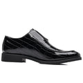 plus size Leather Shoes Men's Business Leg Plaid Shoes Fashion Buckle Loafers British Foreign Trade Casual Shoes shein