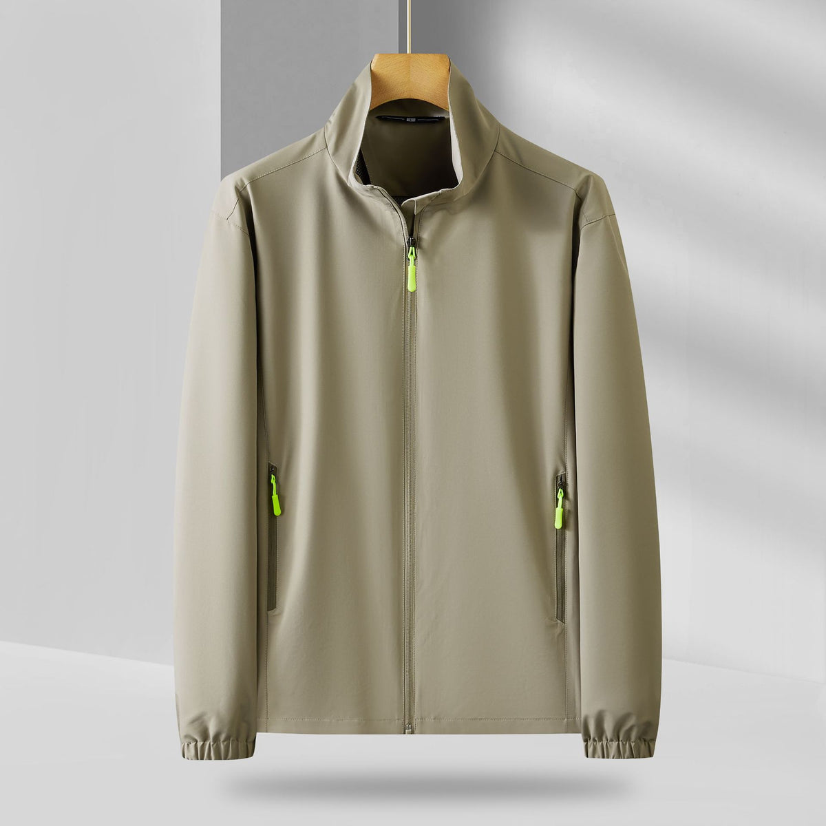 2025 Autumn/Winter 7788 Style Outdoor Loose-Fitting 160g Stand-Up Collar Zip-Up Jacket Windbreaker Business Workwear