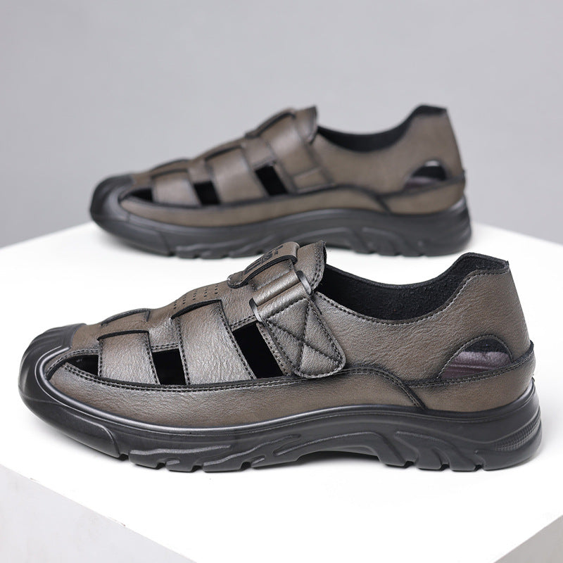 Summer New Men's Sandals, Non-Slip, Wear-Resistant, Casual Sandals, Men's Hollow Breathable Clogs, Men's Drop Shipping
