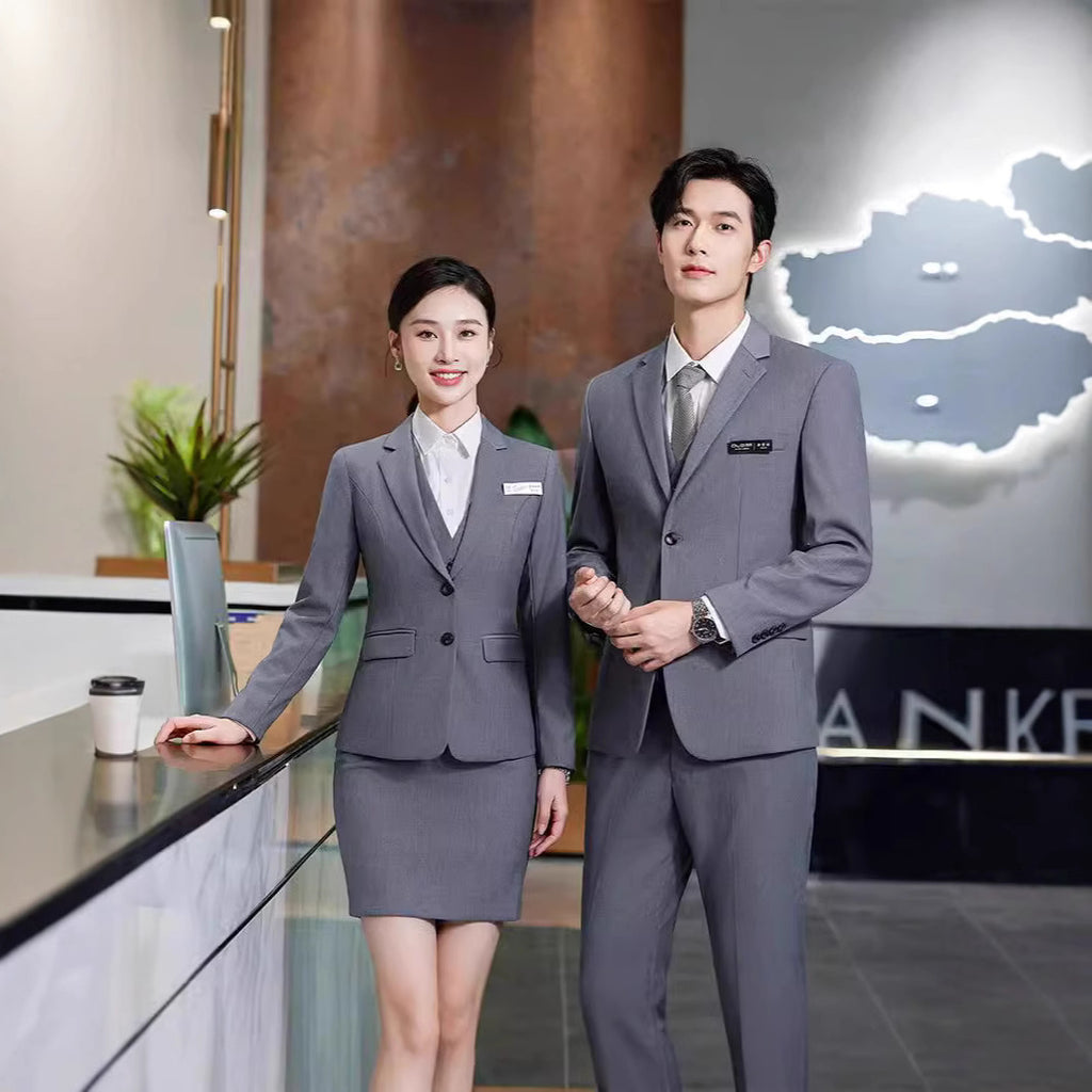 Professional Suit suit Business New Professional Suit Sales Office Work Clothes Dress Four Seasons Same for Men and Women