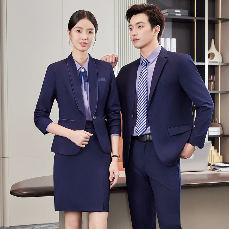 Professional Vest Suit Suit Female Property Jewelry Hotel Ktv Front Desk Receptionist Beautician Work Clothes