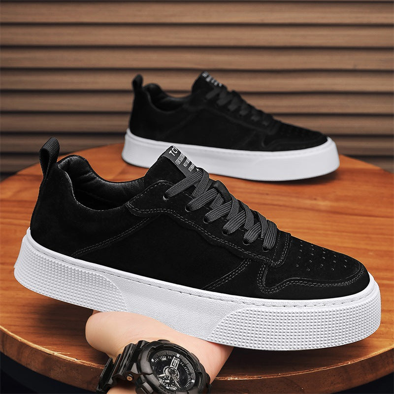 Men's Shoes Spring and Autumn New All-match Comfortable Thick Sole Lightweight Heightened Sneakers Casual Shoes