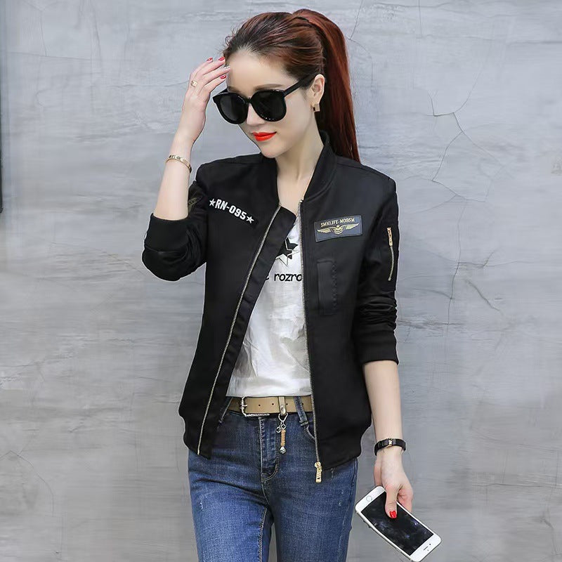 New Couple Coat Men's Trendy Baseball Suit Coat Women's Spring and Autumn Thin Loose Bomber Jacket Coat Overalls