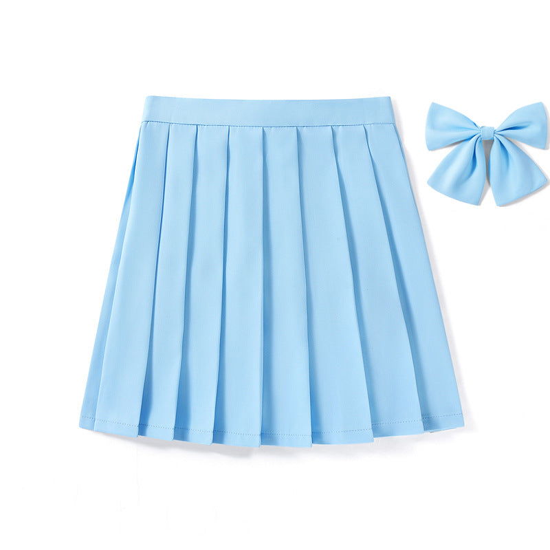High Waist Pleated Skirt Pleated Skirt Class Uniform Performance Chorus Men and Women Short Skirt