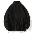 Polar Fleece Sweatshirt Men's 2025 Autumn and Winter Pure Color Half-Zip Pullover Sweatshirt Stand Collar Warm Thickeneded Top