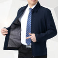 Men's Middle-Aged Jacket Casual Coat Spring and Autumn New Style Men's Dad's Clothing Top with Lapel Windproof