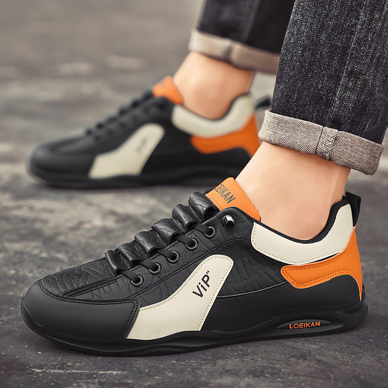 Slip-on Men's Shoes Spring New Casual Sneakers Men's Fashion Contrast Color Sneakers Outdoor Sports Forrest Gump Shoes
