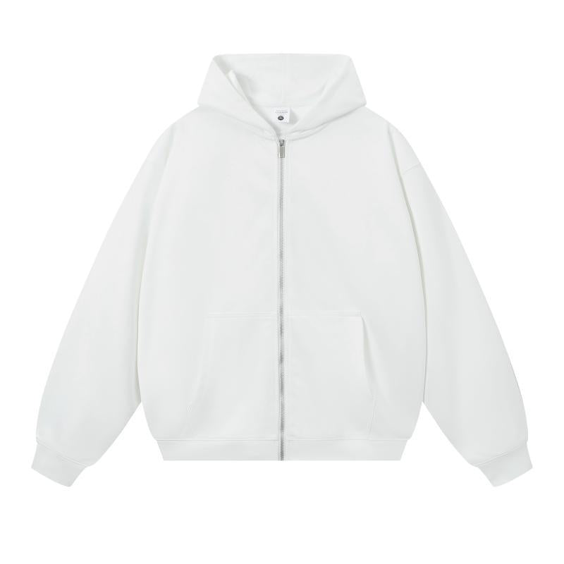 Trendy Brand Heavyweight 400g Terry Crewneck Sweatshirt Couple Pullover Autumn and Winter Thickened Coat Solid Color Loose Unisex Top
