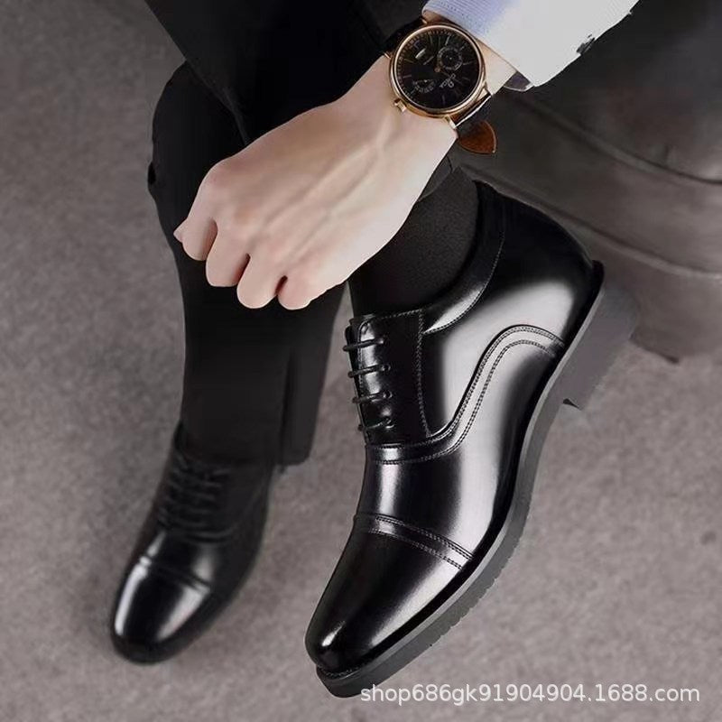 New Business Fashion Men's Shoes Formal Casual Comfortable Leather Shoes Casual Fashion Trendy Men's Single Shoes Comfortable New Style