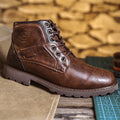 Ami Khaji Martin Boots American Style Retro plus size Workwear Boots Men's Fashionable High-top Motorcyclist Shoes Ankle Boots Paratrooper Boots