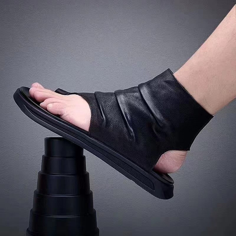 Men's Sandals 2025 New Fashion Casual Beach Shoes Men's Trendy Creative Outdoor Sandals Customizable in Small Orders