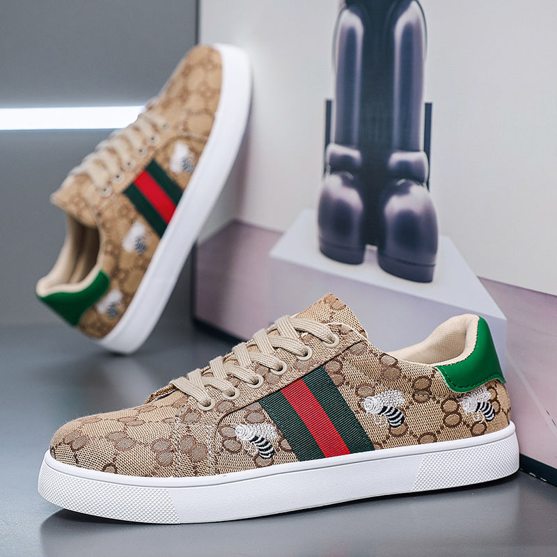European Bee Men's Canvas Shoes Fashionable Breathable Sneakers Sports Shoes for Male Students Fashion Casual Shoes
