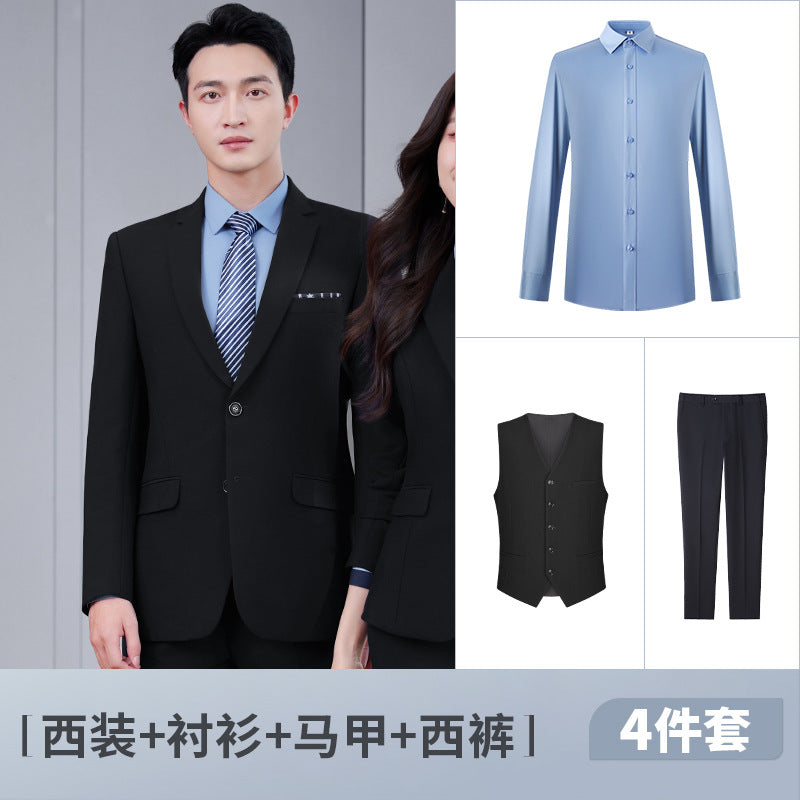 Toni Suit Self-Designed Factory Professional Attire Men's and Women's Suits Professional Attire Temperament Formal Wear Cross-Border Formal Wear Wholesale Dropshipping