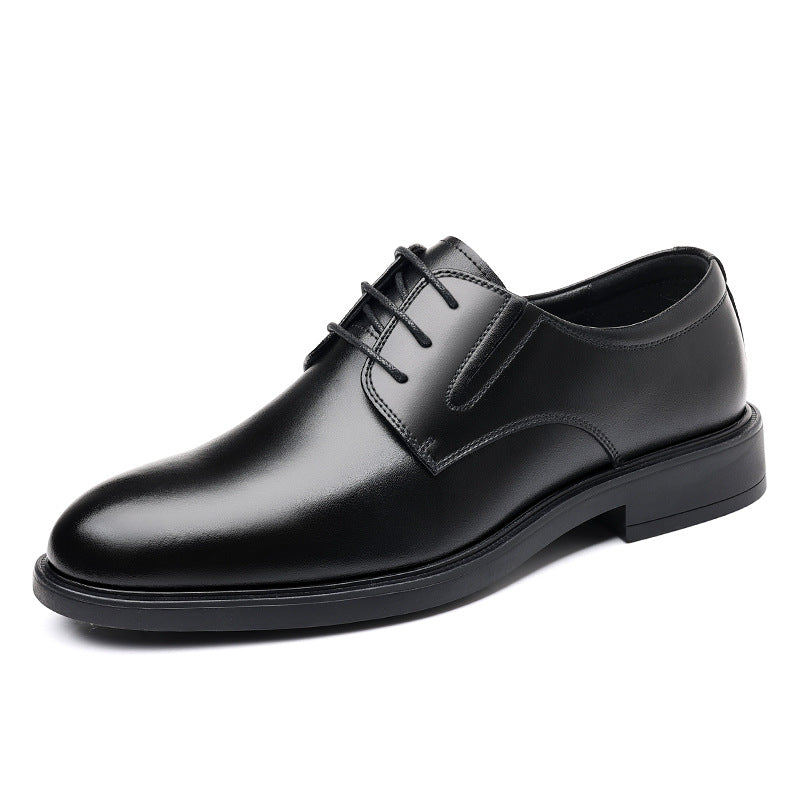 Men's Leather Shoes 2026 Autumn New British Style Soft-Soled Men's Casual Shoes Business Formal Wear Suit Groom Wedding Shoes