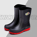 Fashionable 25 High Rain Boots Black Men's Rain Boots Cross-Border Environmentally Friendly Large Size 39-48 Wading Rubber Shoes Non-Slip Fishing Boots