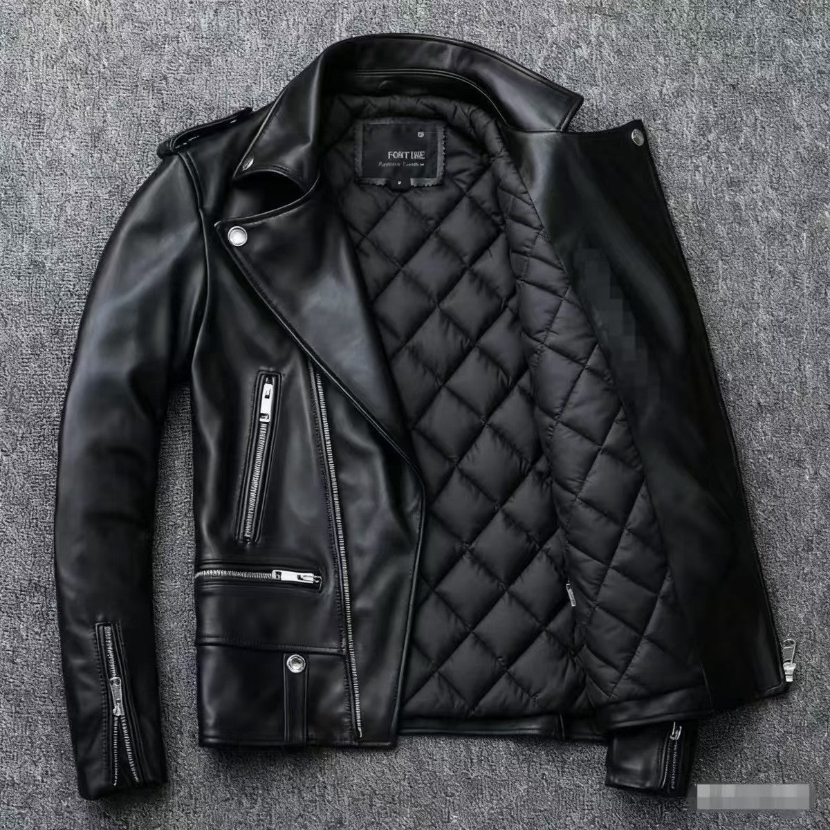 Foreign Trade Men's Clothing Wholesale Men's Motorcycle Leather Jacket 2025 Spring, Autumn and Winter New Leather Jacket Korean Style Slim Men's Leather Jacket