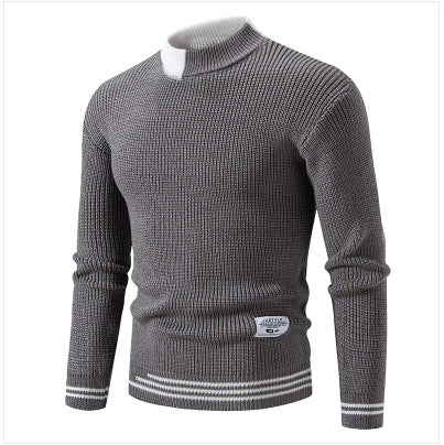 2024 autumn and winter new sweater boys Korean trend sweater base shirt casual round neck sweater men's wholesale