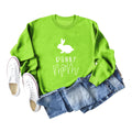 Amazon Cross-Border Export European and American Fashion Bunny Mom Fun Casual Women's Loose Long-Sleeved Round Neck Sweatshirt