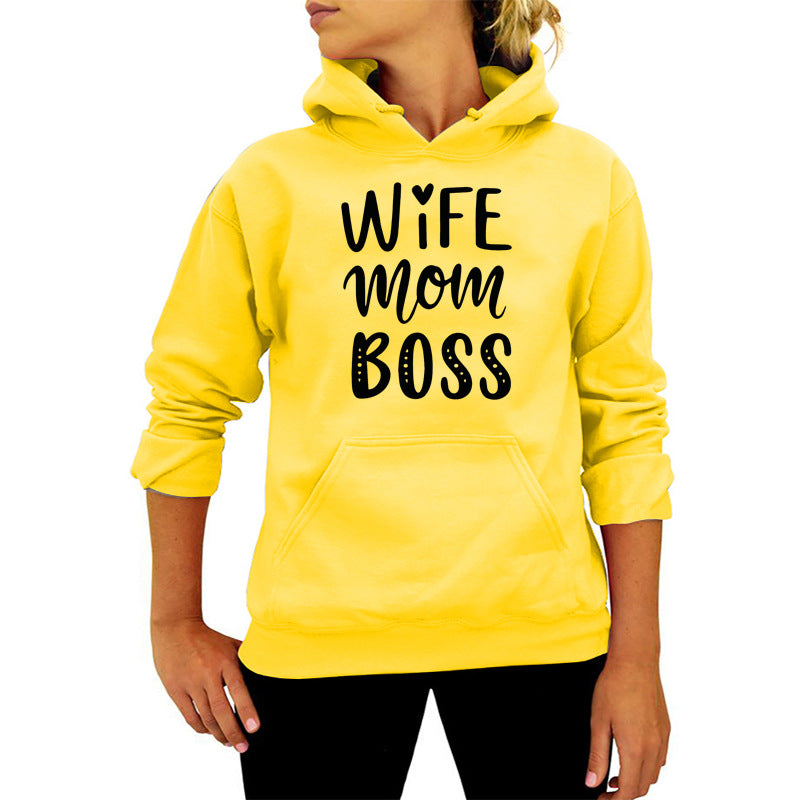 Amazon AliExpress ebay cross-border wife mom printed hooded vests autumn and winter European and American women's