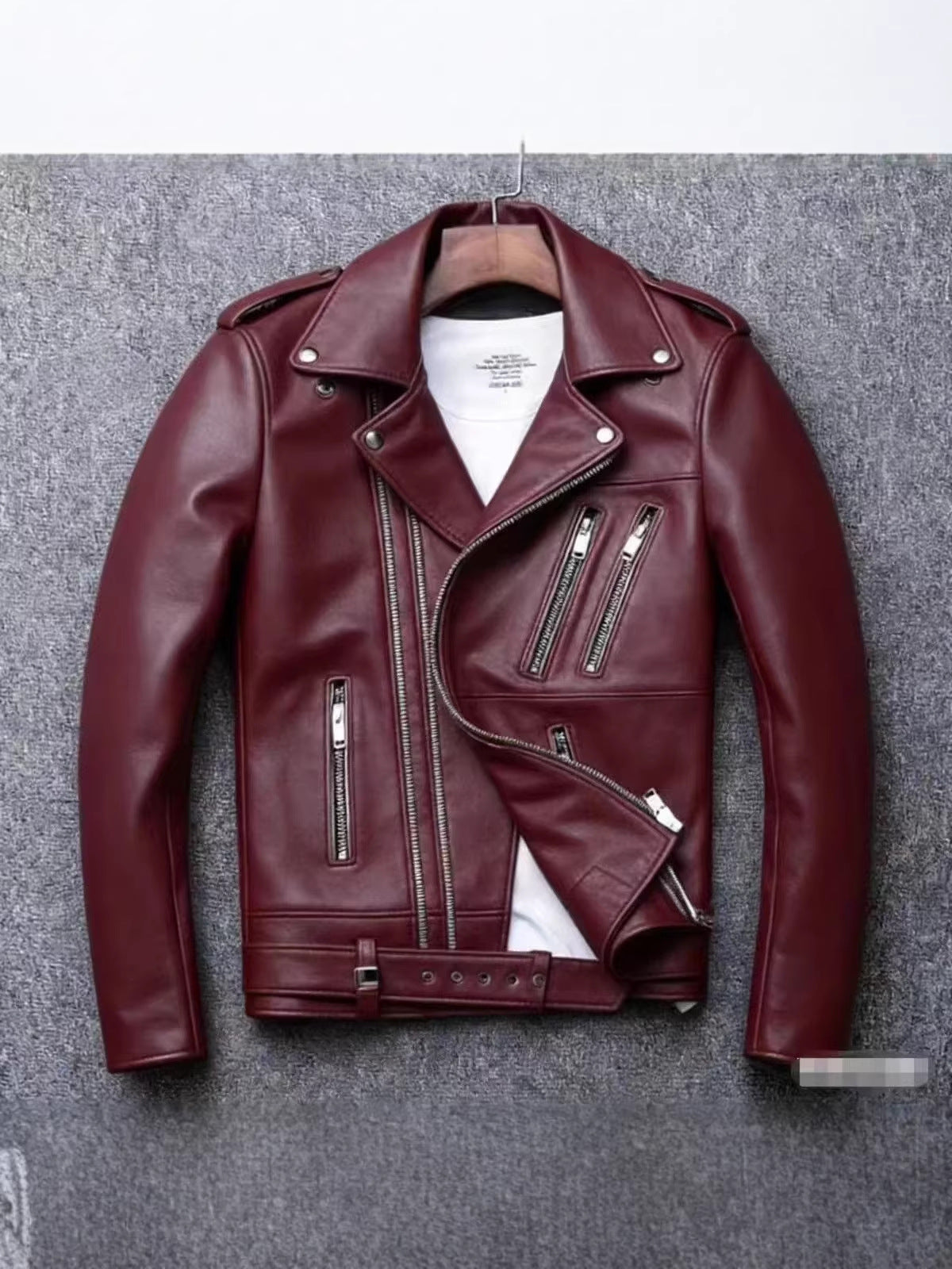Manufacturer Autumn and Winter New Men's Leather Jackets Washed Motorcycle Men's Leather Jackets New Fashion Clothing Wholesale