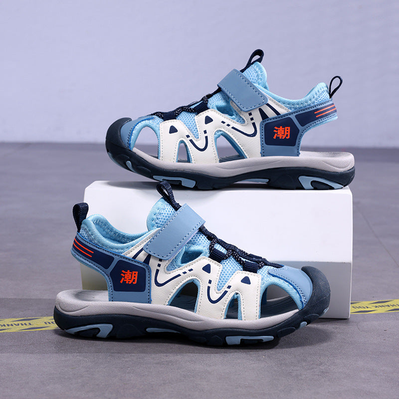 Boys Sandals Summer 2025 New Summer Boys Shoes Sports Soft Sole Children's Beach Shoes