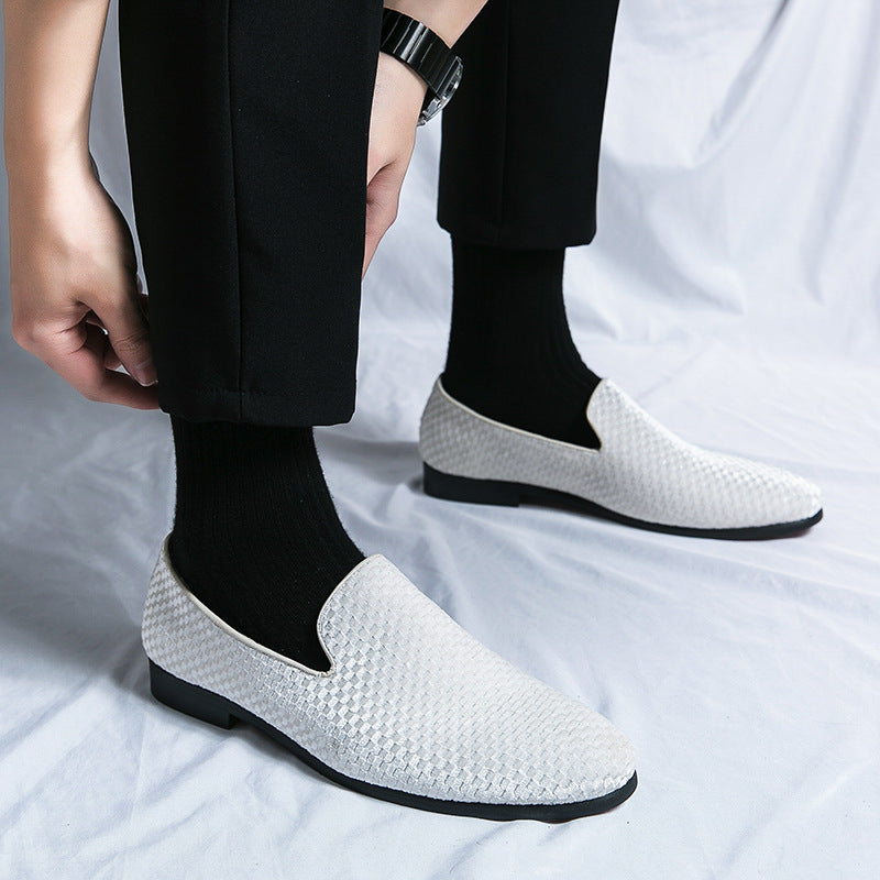 Leather2025 Spring and Summer New Style Loafers Men's Shoes Large Size Shoes 38-47 Size Leather Shoes Men's Slip-On Business Men's Shoes