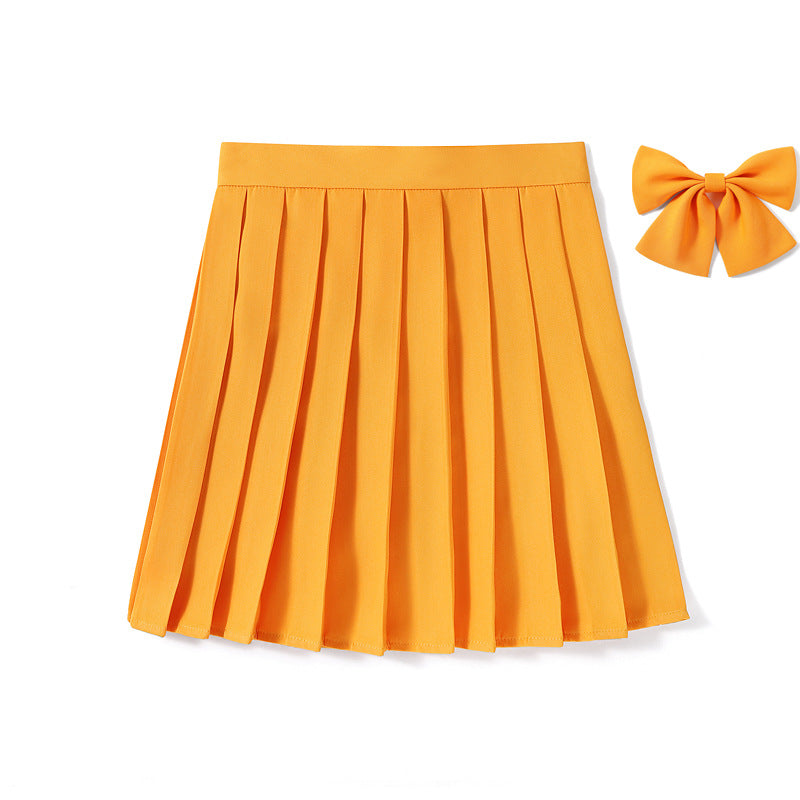 High Waist Pleated Skirt Pleated Skirt Class Uniform Performance Chorus Men and Women Short Skirt