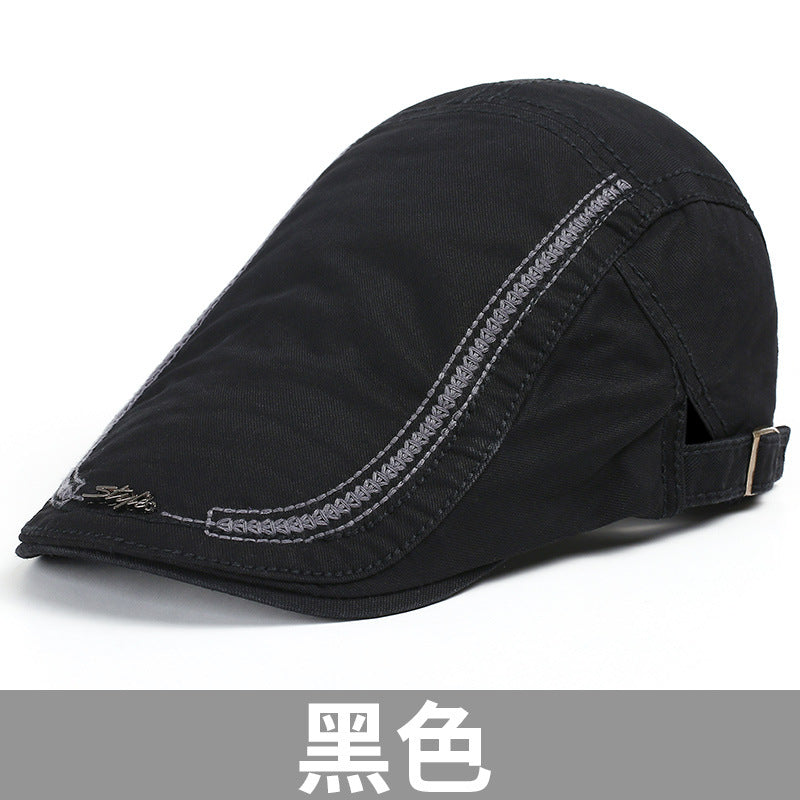 Hat Men's Spring and Summer Beret All-match Casual Sunscreen Hat Sun Hat Men's Fashionable Summer Cap Forward Hat