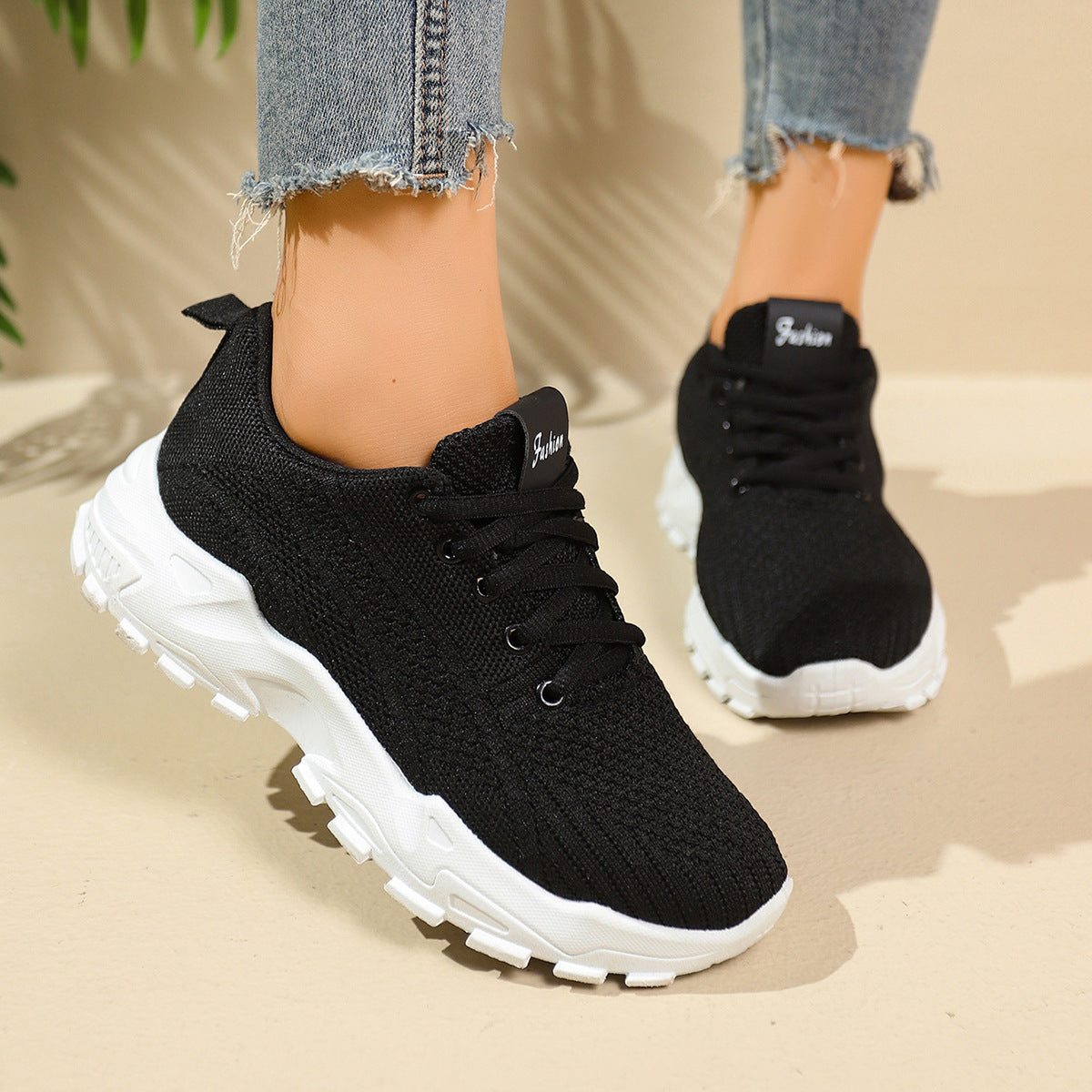 Shoes for Women 2025 New Foreign Trade Women's Shoes Casual Walking Soft Sole Mom's Shoes Fashionable Breathable Sports Shoes for Women
