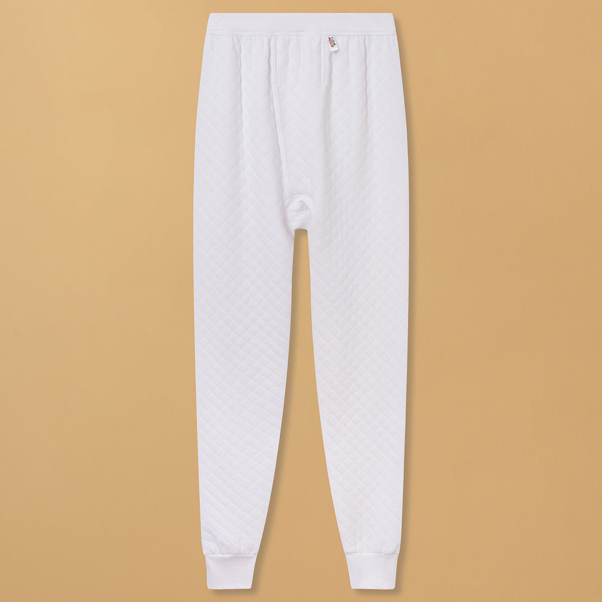 Yiershuang Men's and Women's Warm Cotton Single-piece Three-layer Round Neck Long-sleeved Shirt Trousers Air Cotton Thermal Underwear Thickened