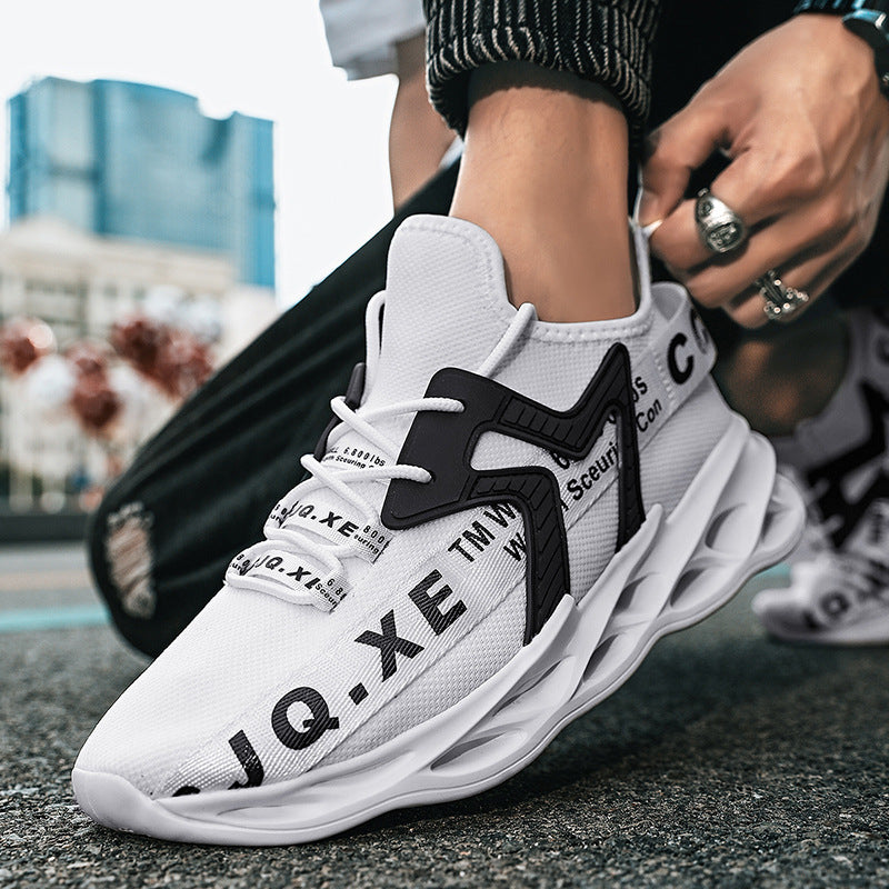 Shoes men's tide low side fly woven mesh foreign trade Amazon breathable sneaker men's shoes Jinjiang shoes sneakers