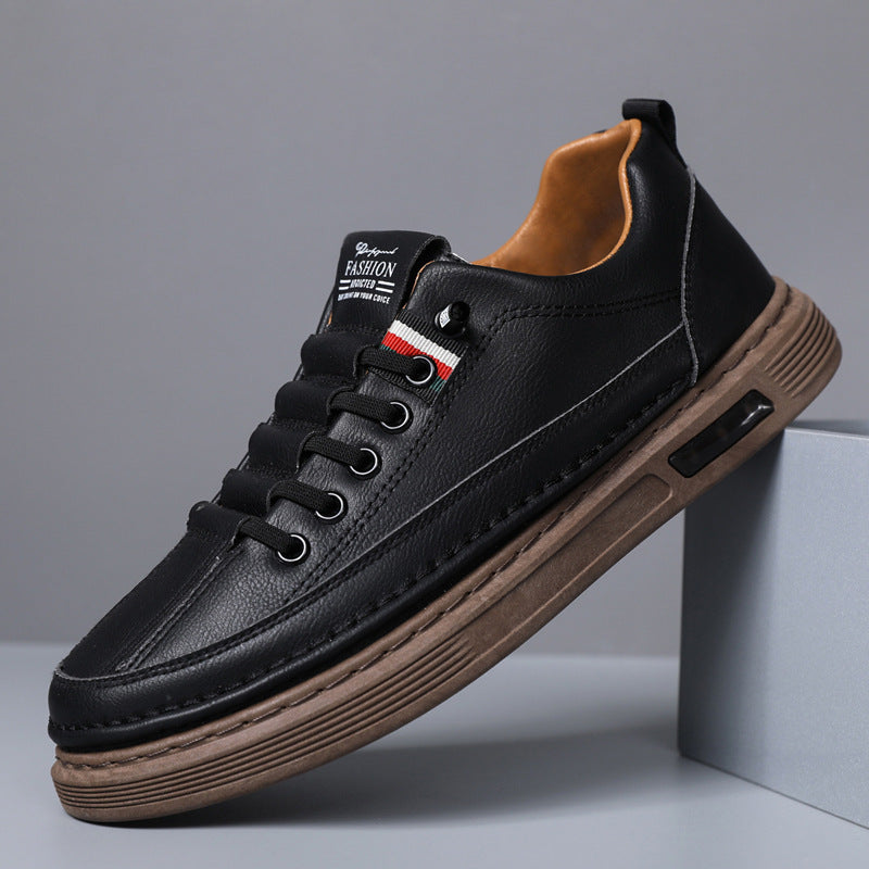 Shoes for Men 2025 New Popular Men's Shoes Trbottomyy Versatile Casual Shoes Men's Leather Soft Sole Business Sneakers Men's Leather Shoes