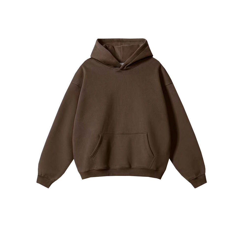 Tide brand men's clothing 2024 autumn and winter youth loose leisure tide brand 450G terry sweater men's hooded men's sweater