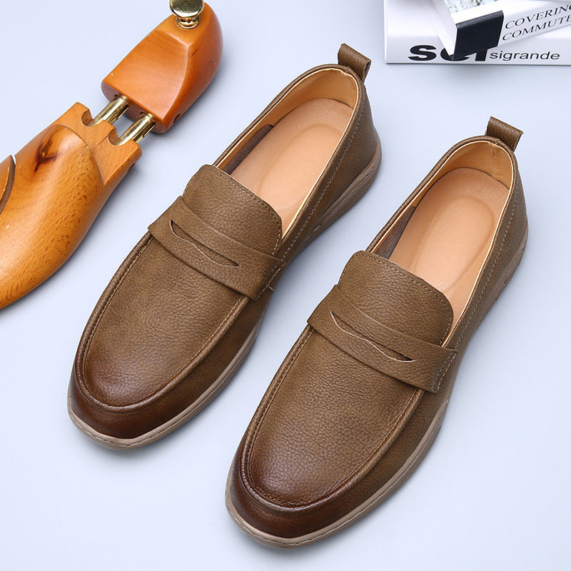 2025 Spring New Commuter Loafers Retro Old Money Style Slip-On Breathable Casual Loafers for Men Trendy