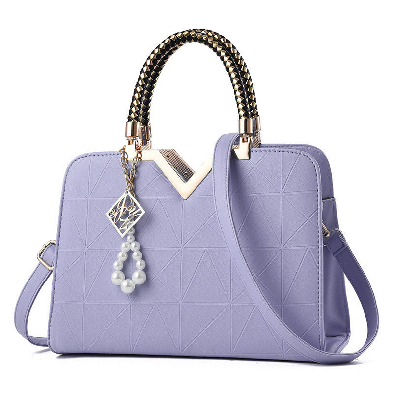 Cross-border ladies handbag trendy fashion shoulder bag simple messenger bag large capacity square bag wholesale bride bag
