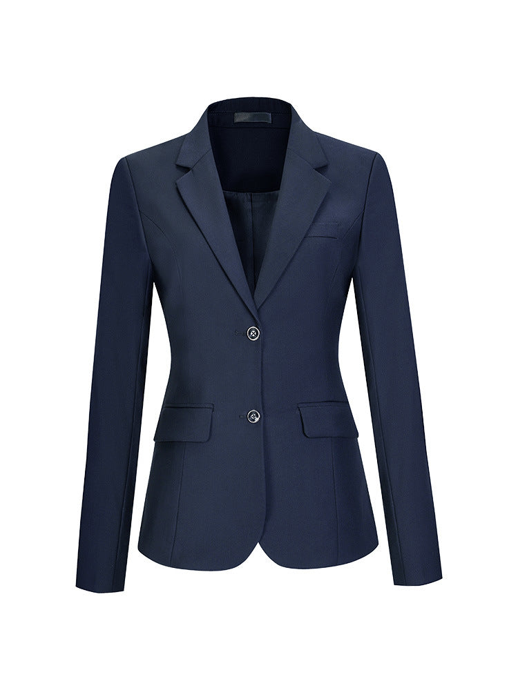 Royal blue men's and women's professional suit business suit Spring and Autumn new sales tooling work group work clothes