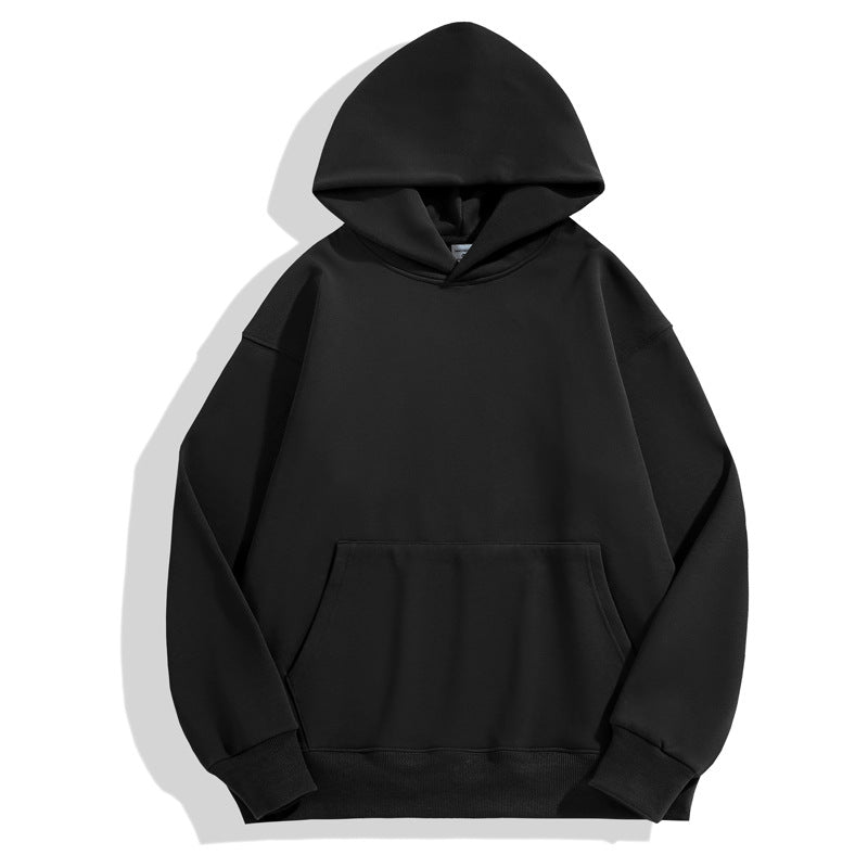500g Imitation Cashmere Off-Shoulder Sweatshirt Custom Work Clothes Cultural Shirt Round Neck Hoodie Jacket with Logo Printed