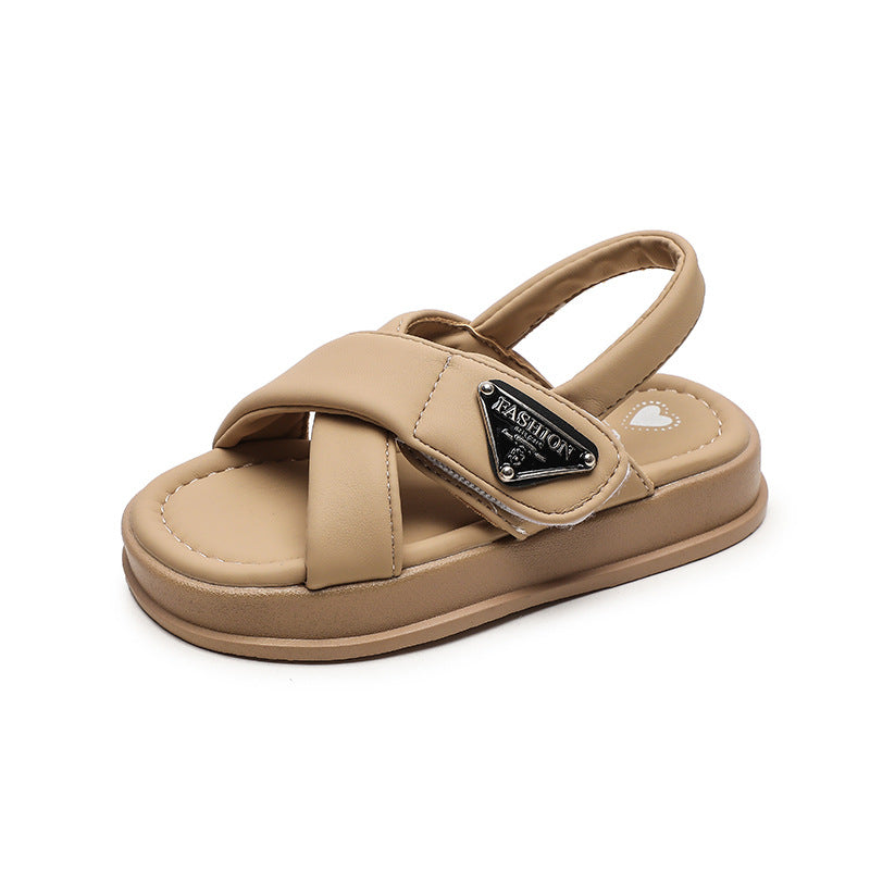Children's Soft Sole Beach Shoes Girls' Casual Shoes Boys Sandals 2024 Summer New Baby Non-slip Toddler Shoes