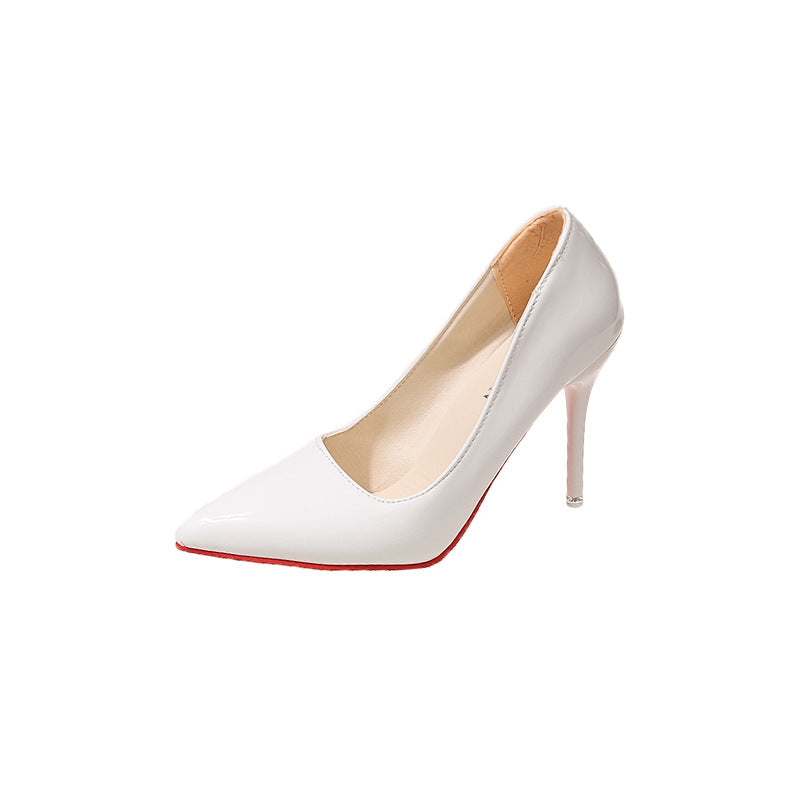 Candy Color High Heels for Women 2025 New European and American Style Pointed Toe Stiletto Heels Fashion Women's Shoes Flats Large Size 35-4